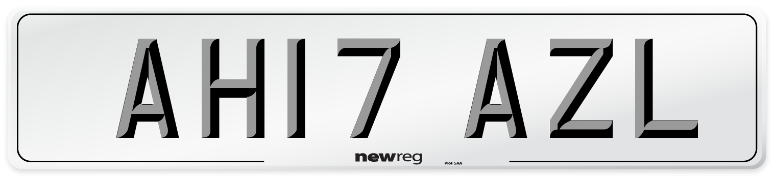 AH17 AZL Number Plate from New Reg